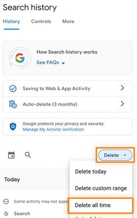 How to Delete Google Search History on Android?