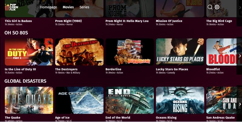 10 Best Free Movie Streaming Sites-PopcornFlix