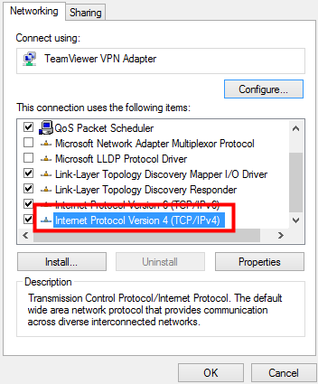 Configure IPv4 settings