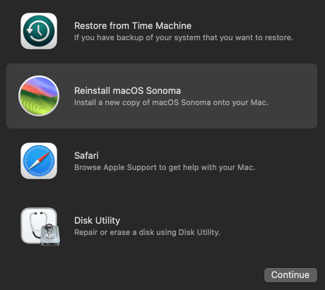 Reinstala macOS en tu Mac