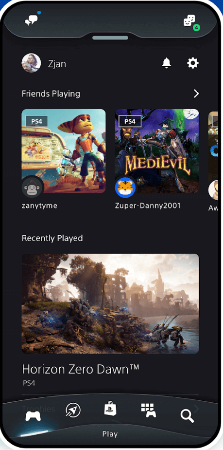 PlayStation App on Android