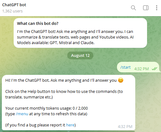 ChatGPT Bot