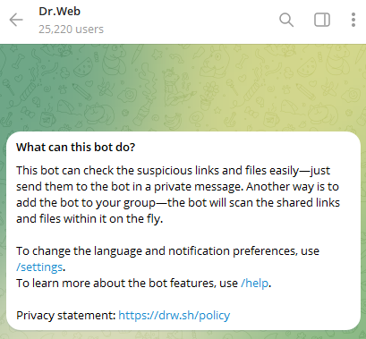 Dr. Web Bot