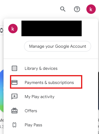 Change Your Payment Options.