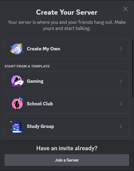 Cree su servidor privado Discord