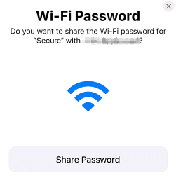 如何在iPhone/iPad上分享WiFi密码