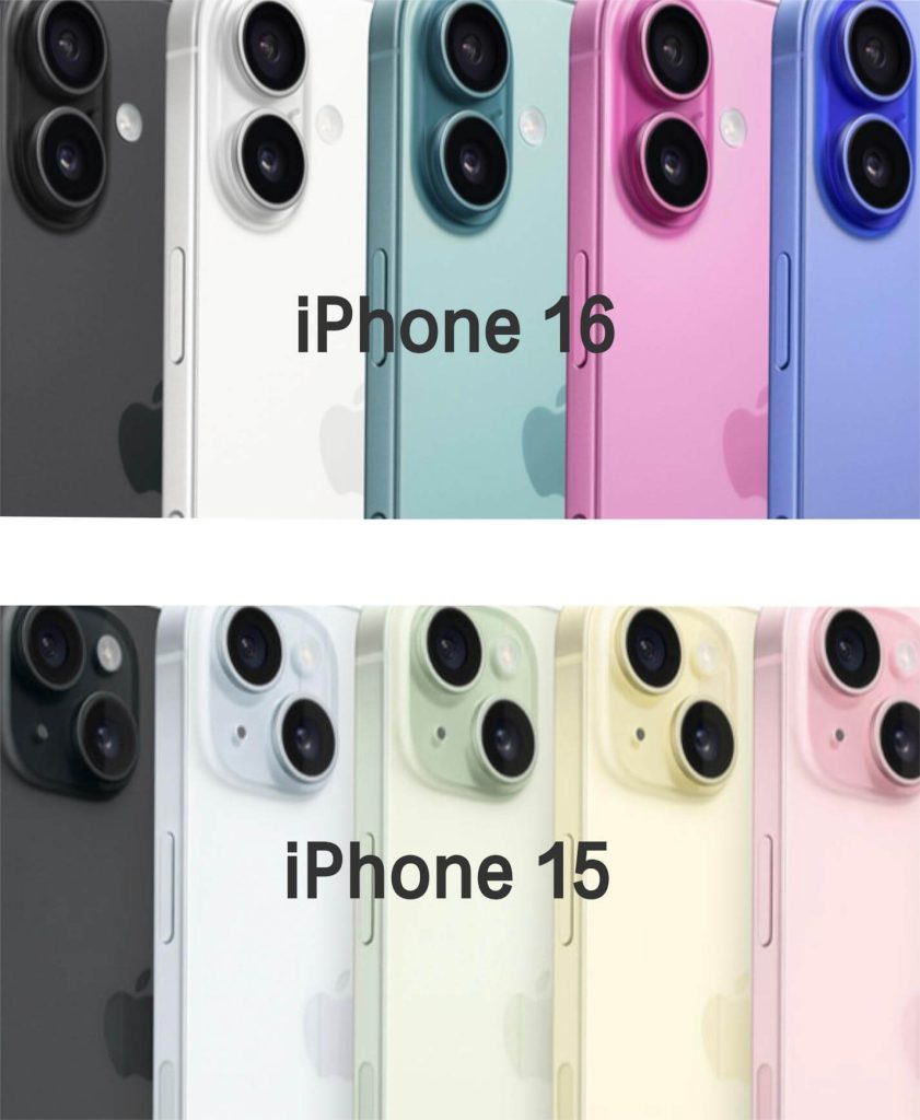 iPhone 16 VS 15 Colors