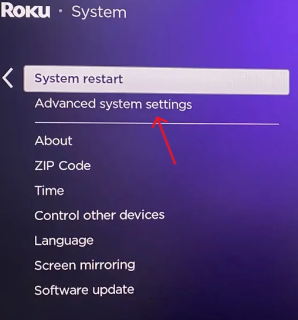 Restart Roku