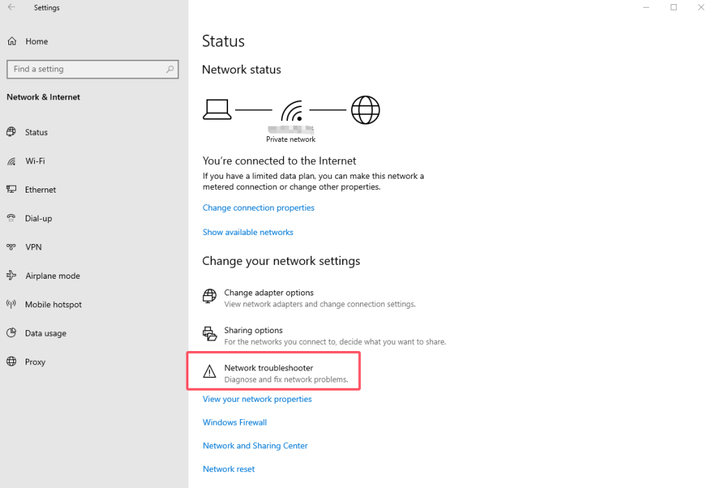 Network Troubleshooter