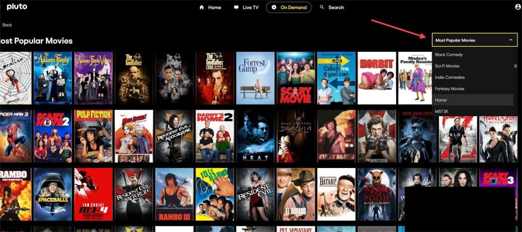 Most Popular Movies on Pluto TV