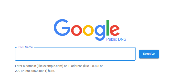 Servidores DNS de Google