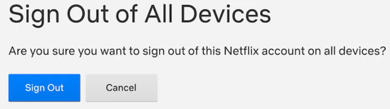 Sign Out of Netflix on All Devices