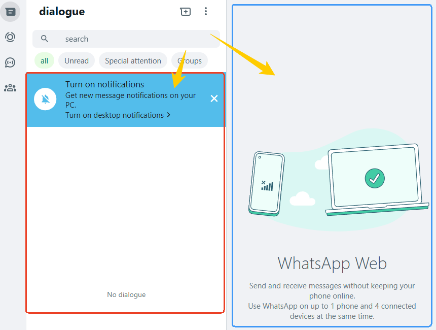 Use WhatsApp Web on PC