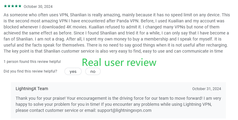 LightningX VPN review