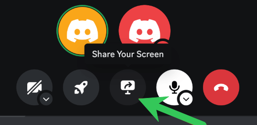 Click "Share Your Screen"