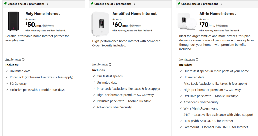 T-Mobile internet service provider