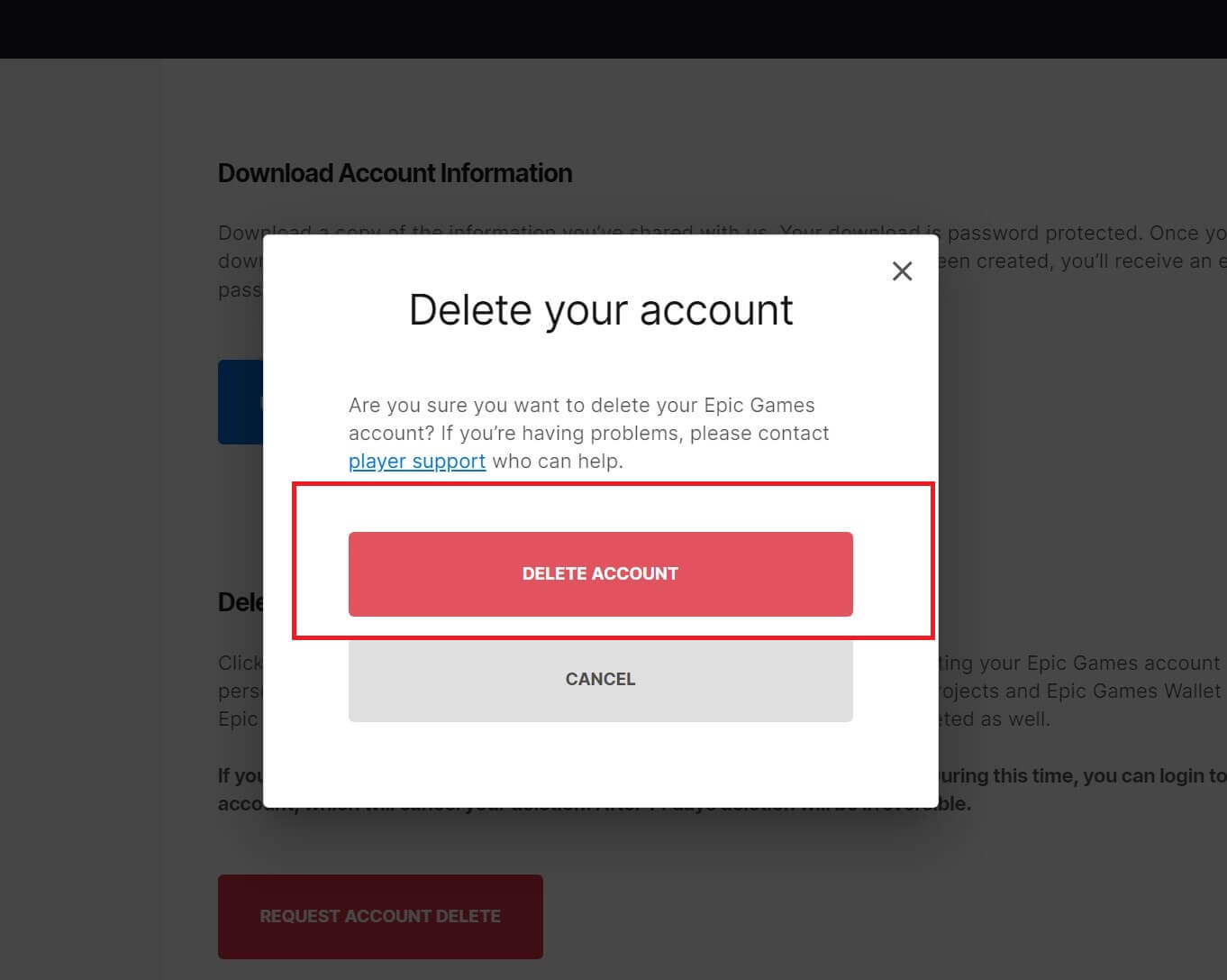 How To Delete Epic Games Account A Step By Step Guide How To Delete Epic Games Account 3 
