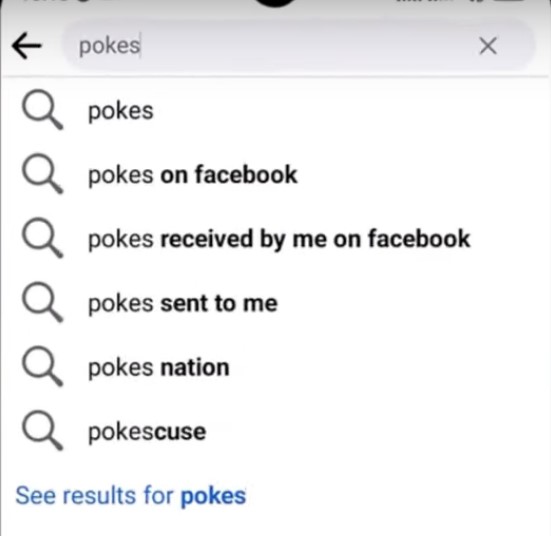 See Results for Pokes