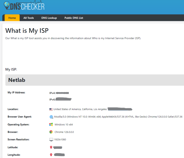 What is my isp get internet service provider info