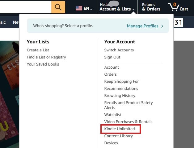 how to cancel Kindle Unlimited