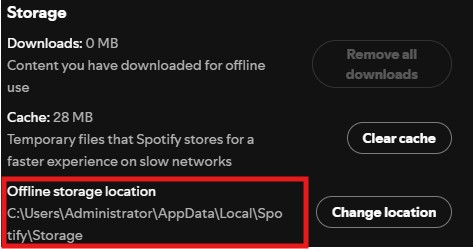 The Spotify Storage Path