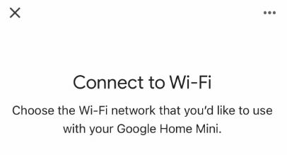 Connect Google Home to Wi-Fi