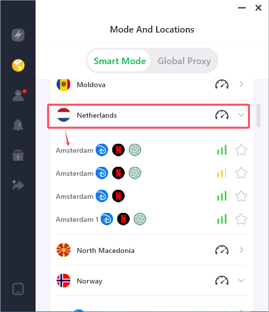 Netherlands VPN: LightningX VPN's server in Netherlands