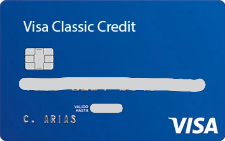 Visa classic credit card