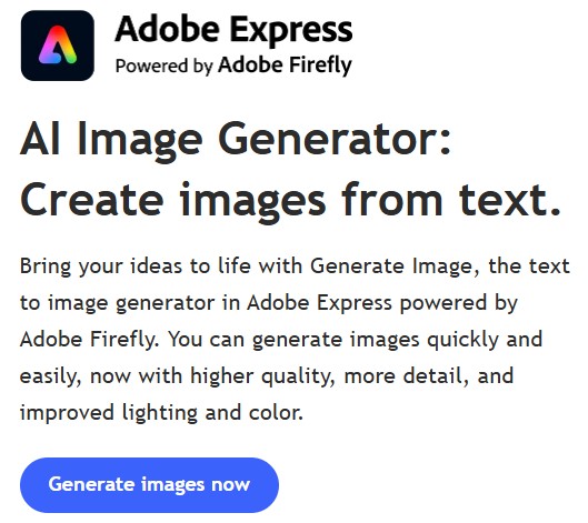 Adobe Express 免费AI图像生成器