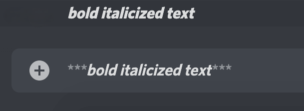 Discord加粗和斜体文本