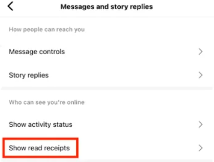 Disable All Instagram Read Receipts