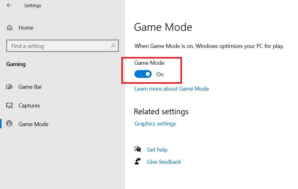 Disable Game Mode on Windows