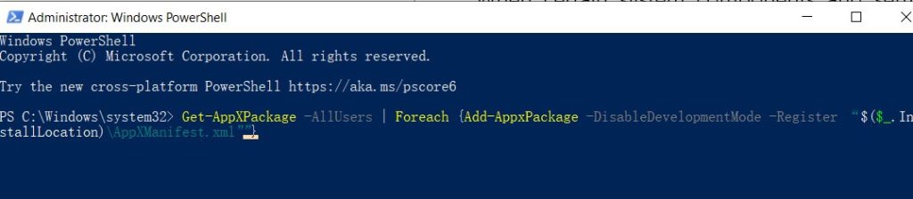 Paste the Provided Command into PowerShell