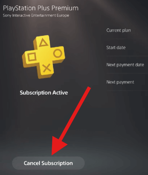 PS5でPlayStation Plusのサブスクリプションをキャンセルする