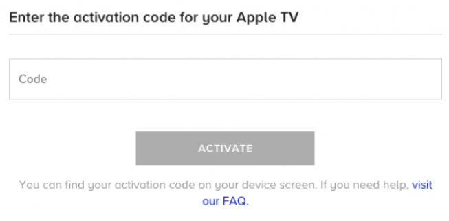 Paramount Plus login: Enter the activation code for your Apple TV