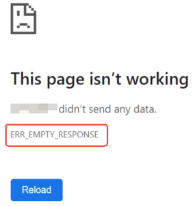 Chrome에서 ERR_EMPTY_RESPONSE 오류 해결 방법: 10가지 방법