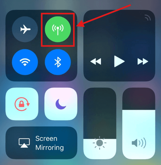 Turn on AirDrop on iPhone