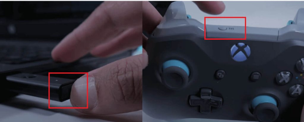 Press Pair Buttons on the Xbox Wireless Adapter and Controller