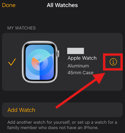Factory reset using the paired iPhone