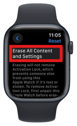 Factory reset without a paired iPhone