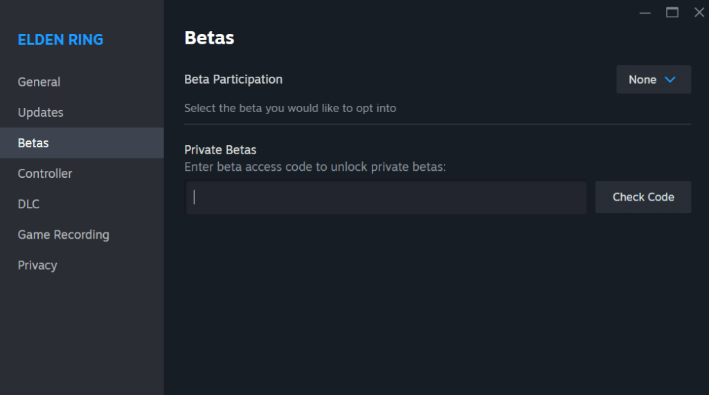 Enter the Beta Key and Click “Check Code”