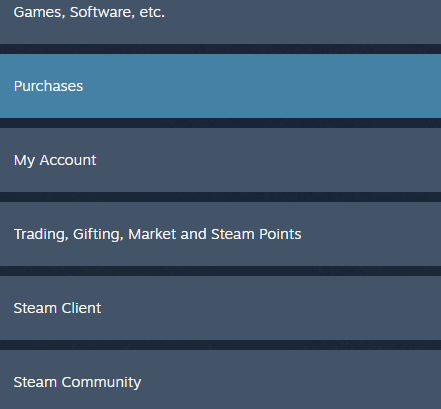 Click “Purchases” to View All Your Recent Transactions