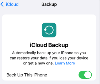 iCloud 백업에서 복구