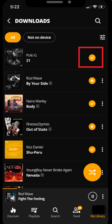 Download Music in the Audiomack App