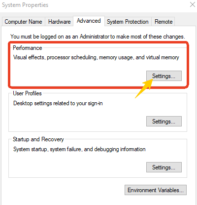 Reduce visual effects on Windows