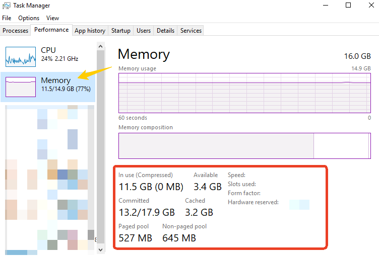 Check Your RAM Usage On Windows