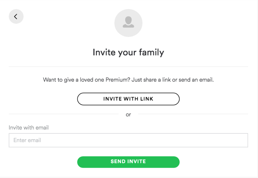 Crear un enlace de invitación.