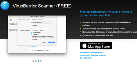 Best antivirus for Mac - Intego VirusBarrier Scanner