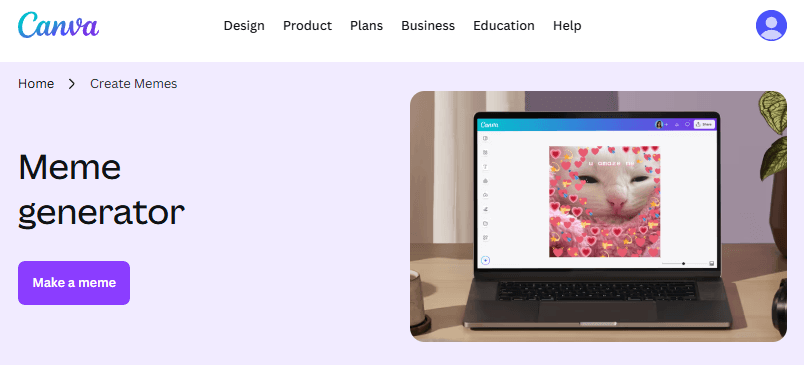 Best Meme Generators: Canva Meme generator
