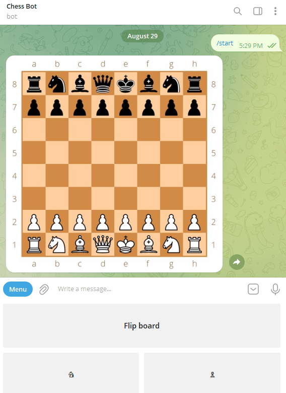 Best Telegram Game: Chess